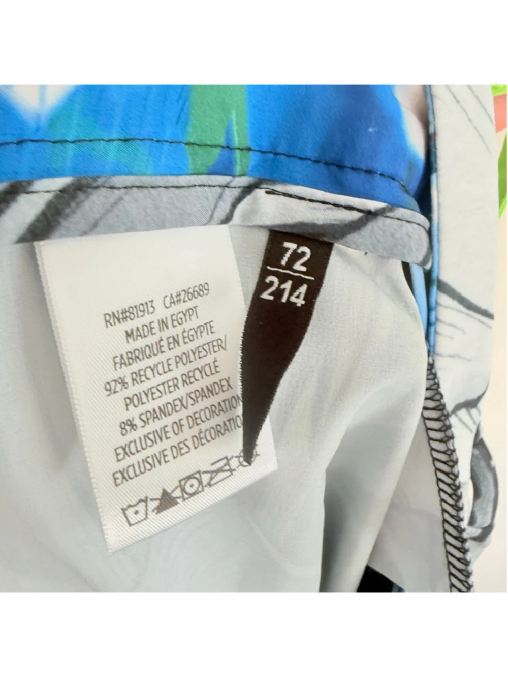 Men's Robert Graham Pixar Swim Trunks XL Black White Tropical Print